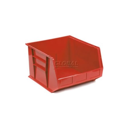 Quantum Storage Systems Hang & Stack Storage Bin, Plastic, Red, 3 PK QUS270RD**